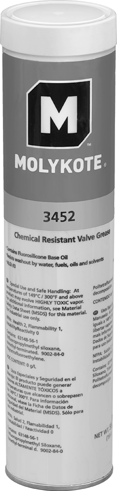 Dupont Molykote, 3452 Kimyasal Dayanıklı Conta ve O-Ring Gres, 19.4 oz..
