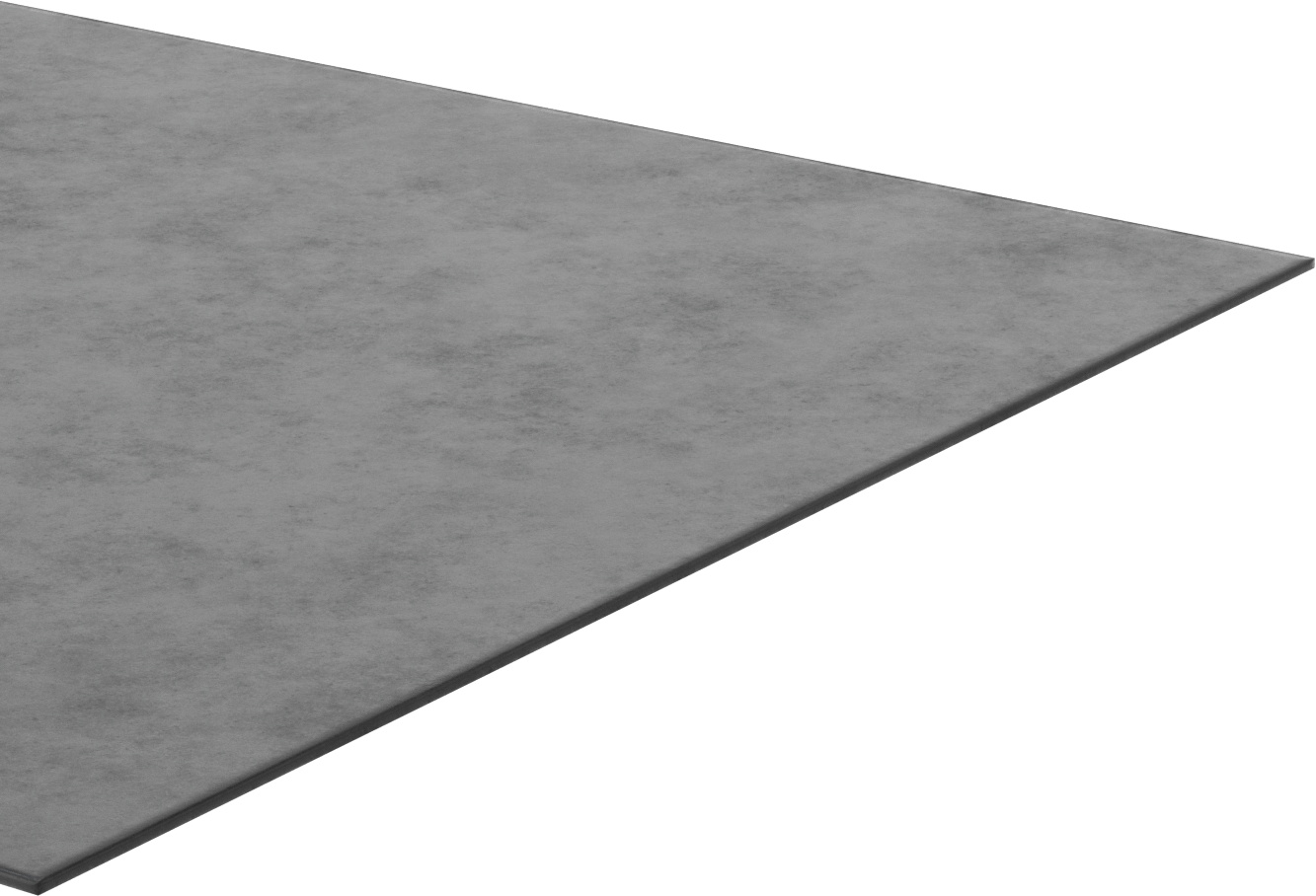 Yastıklı Kauçuk Tezgah Paspası, 24" Genişlik x 24" Derinlikli Üst için