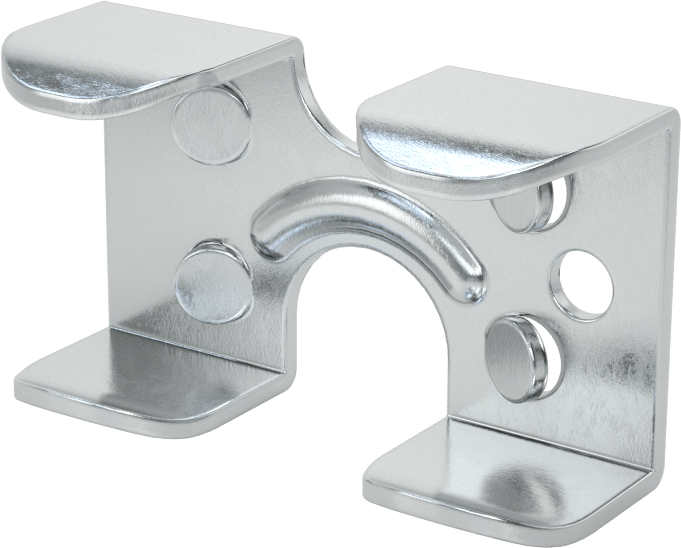 Kolay Takılabilir Halat Kelepçeleri - Kaldırma Amaçlı Değildir, Çinko Kaplı Çelik Çift Kelepçe, 1/4", 5/16" ve 3/8" Çaplı Halat