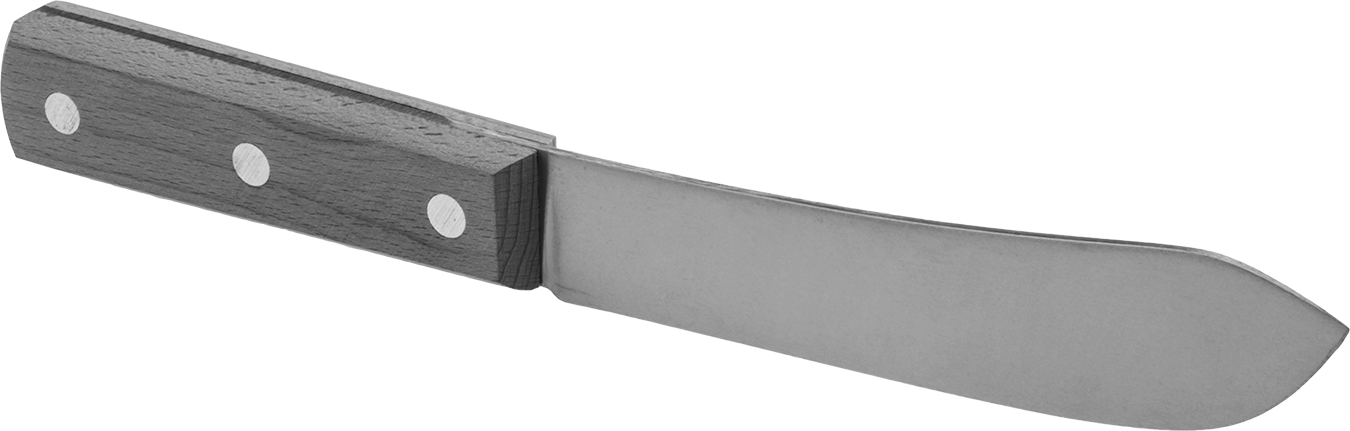 Kasap Bıçakları, 6" Çelik Bıçaklı ve Ahşap Saplı