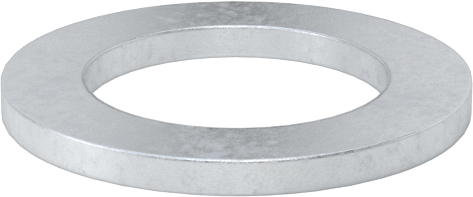 Alüminyum Mil. Spec. Pul, 1100 Alüminyum, 7/16" Vida Boyutu için, 0.443" İç Çap, AN901-4A