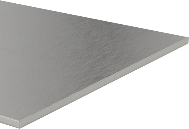 Parlatılmış Çok Amaçlı 304 Paslanmaz Çelik Şerit, Fırçalanmış #3, 1" x 24", 0.0240" Kalınlık