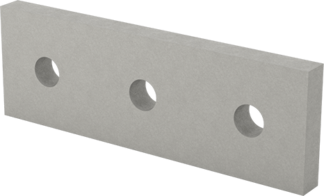 Strut Kanalı Braketi, Düz, Gri Fiberglas