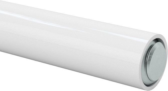 Stay-Clean Gijon, Çinko Kaplı Çelik, 1/4"-20 Diş Boyutu, 6 Fit Uzunluk