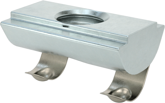 T-Yivli Çerçeve, Takılabilir Hizalama Yaylı Tırnaklı Somun, 1" Ray, 1/4"-20 Boyut — 1", 2", 3", Kendinden Hizalamalı Yaylı Tırnak, 1⁄4"-20