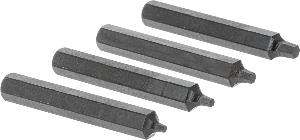 Çıkarıcı Seti, 6 Numaralı ila 1/4" Düğme Başlı Alyan Başlı Vidalar için