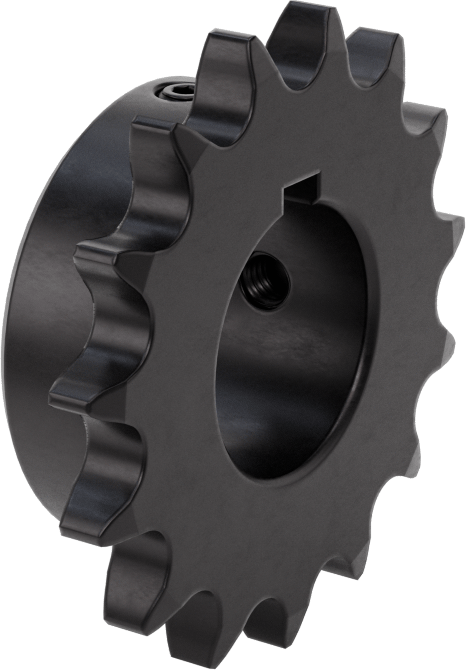 Çelik Tek Sıralı Dişli, ANSI 50 Makaralı Zincir ve 1-3/8" Mil Çapı için, 15 Diş