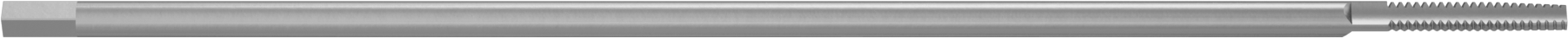 Uzun Menzilli Kılavuz, Kaplamasız Yüksek Hızlı Çelik, Konik Pah, 6-32 Boyut x 11/16" Uzunluğunda Diş