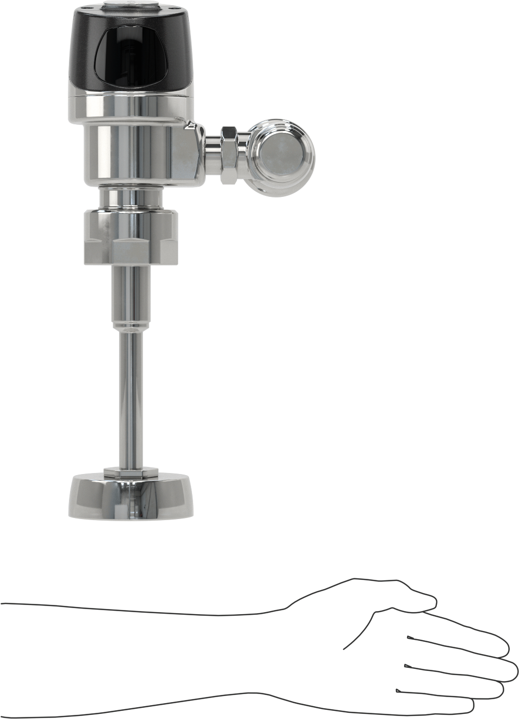 Sloan G2 Optima Plus Temassız Sifon Valfi, 3/4" Giriş Çapına Sahip Pisuarlar için, 0.5 Gpf