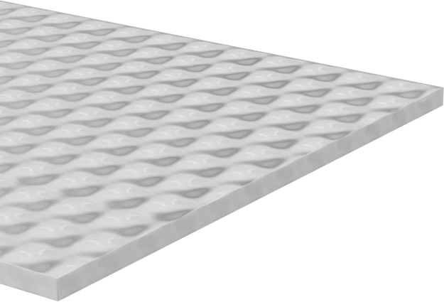 Yüksek Sıcaklık Yapışkan Arka Yüzlü Silikon Kauçuk, Süper Yumuşak Şerit, Çapraz Dokulu, 1" Genişlik x 10' Uzunluk