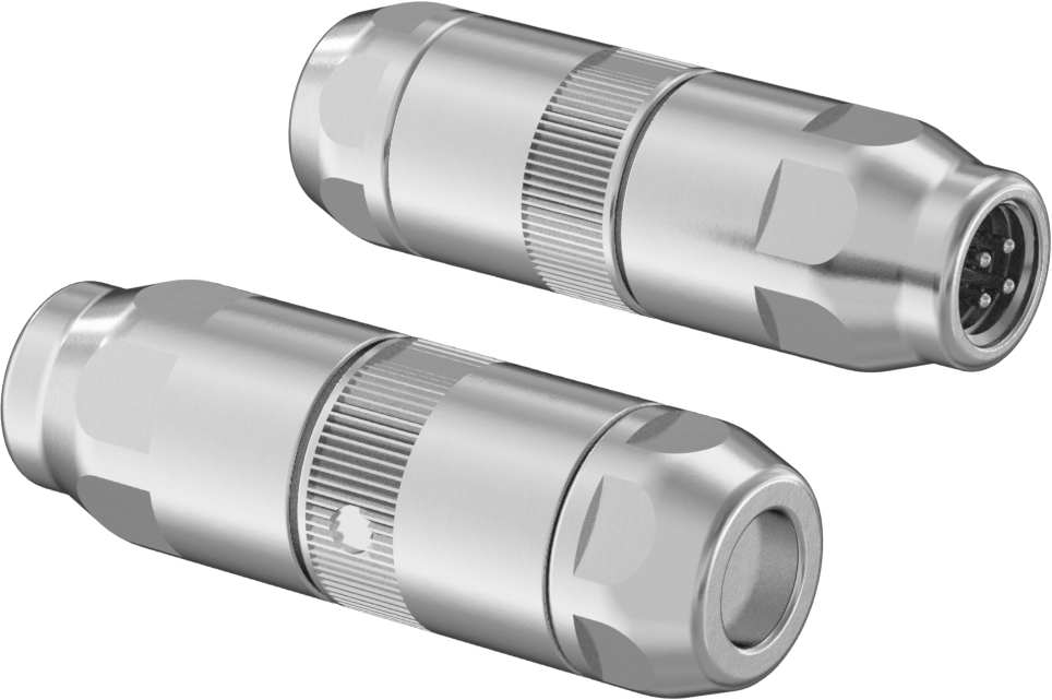Straight Plug with Snap-On Connection
