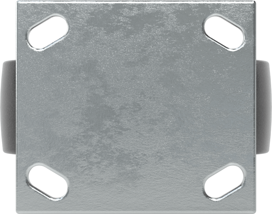 4-1/2" x 4" Montaj Plakalı Samson Tekerlek, 6" Çaplı Polipropilen Tekerlekli Sert, Açık Rulman