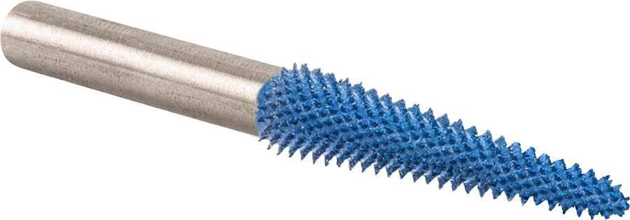 Metalsiz Malzemeler için Taşlama Ucu, Konik Şekil, 5/16" Baş Çapı, İnce