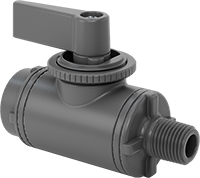 Panele Monte Dişli Açma/Kapama Vanası, İçme Suyu için, PVC Gövde