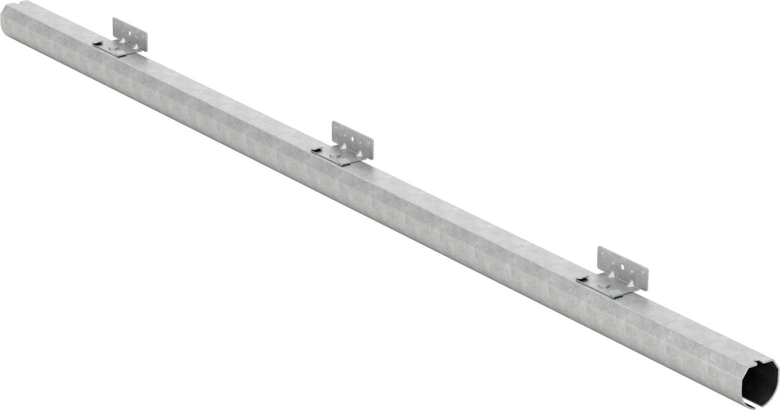 Kapılar için Toza Dayanıklı Makaralı Ray, Duvar Montaj Braketi, 6 Fit Uzunluk