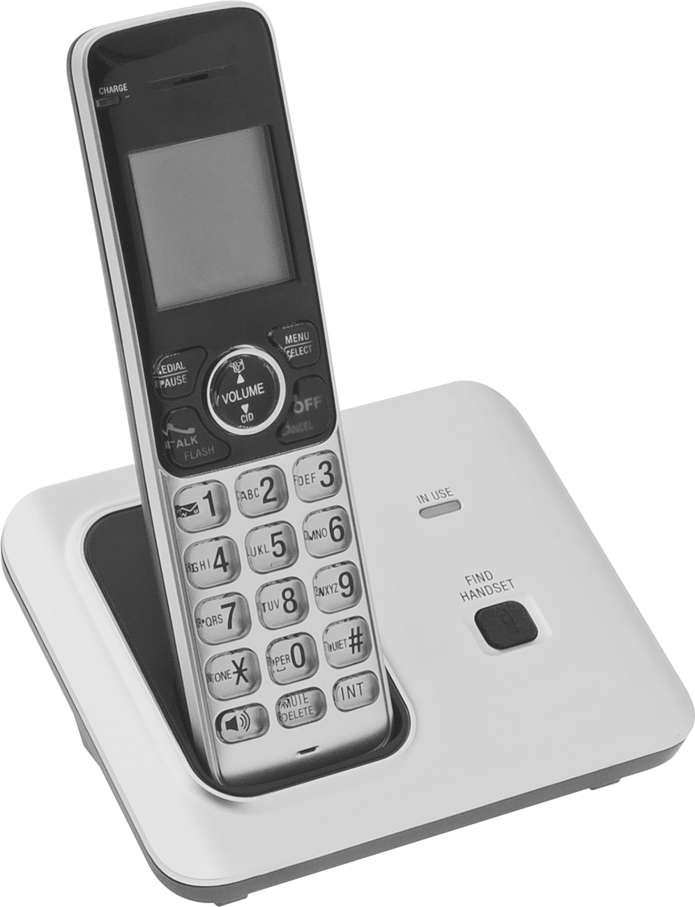 Akülü Telefon, 1.9 Ghz Dect, Arayan İç Çapı, Gümüş/Siyah