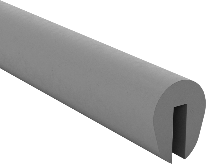 Yüksek Sıcaklık Kenar Çıtası, Kauçuk, 1/16" Genişlik x 7/32" İç Yükseklik — 1⁄16", -, 5⁄16"