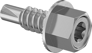 Metal için Yırtılmaya Dayanıklı Çelik Delme Vidaları, Torx Tahrikli Standart Başlık, Çinko Kaplamalı
