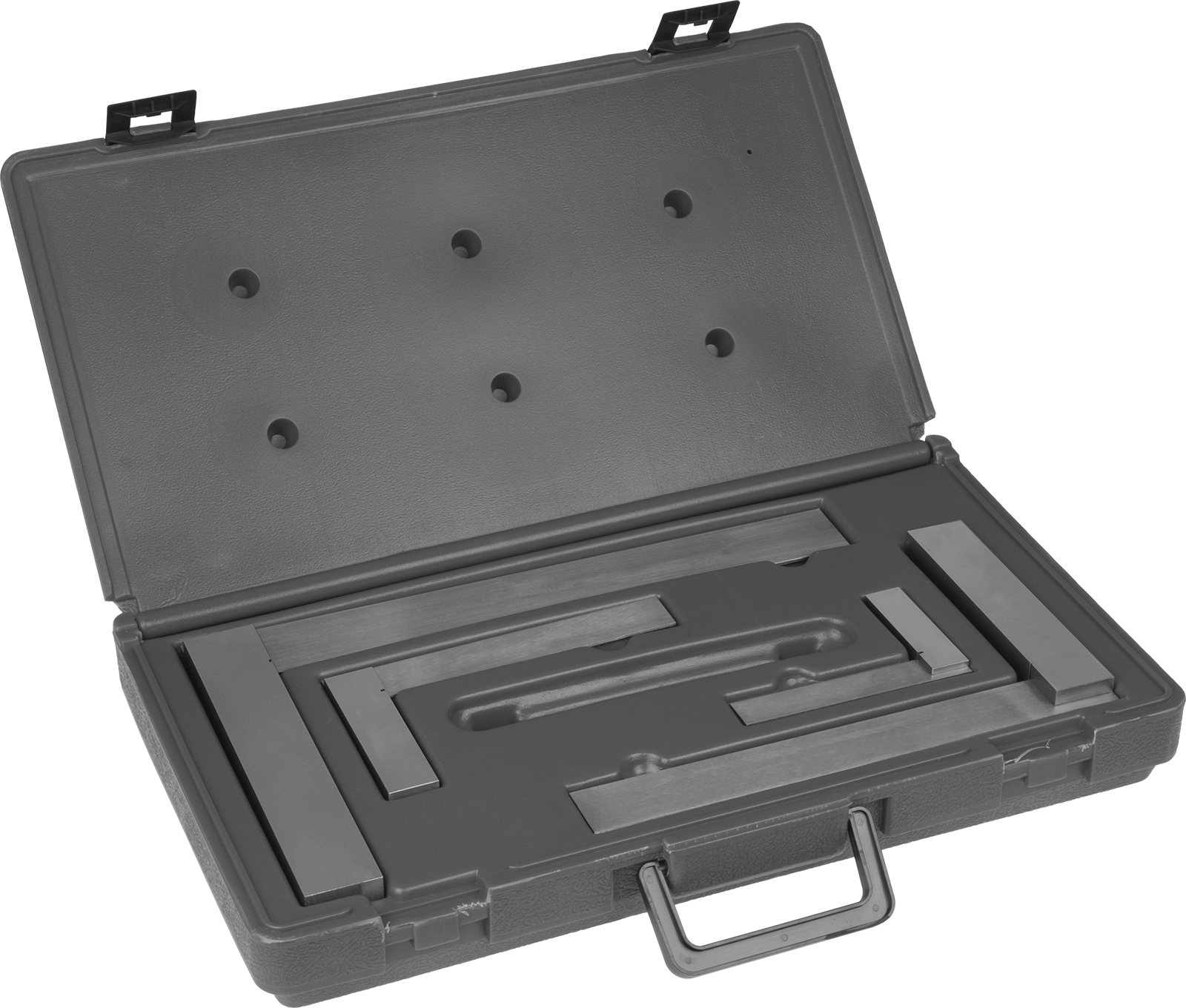 Yüksek Hassasiyetli Gönye, Set 4" x 3" içerir, 6" x 4", 9" x 6" ve 12" x 8" Kareler