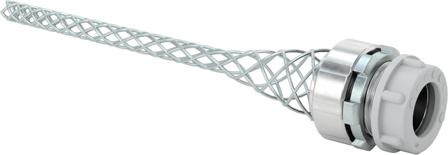 Sure-Grip Alüminyum Kablo Tutucu, 0.22"-0.32" Kordon Dış Çapı için, 1/2 Delik Boyutu