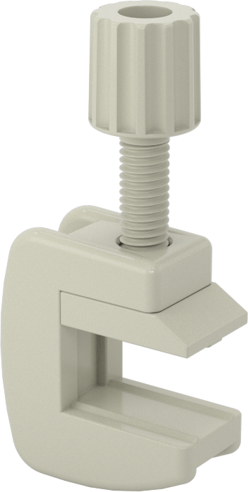 Temassız Akış Ayar Valfi, Düğme Kolu, Plastik Gövde, 3/32" ila 1/4" dış çaplı boru için — Boru, Kelepçe, Acetal, Nylon, Plastic