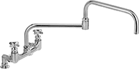 Yüksek Akışlı Lavabo Musluğu, Çift 3/4 NPT Dişi Girişli