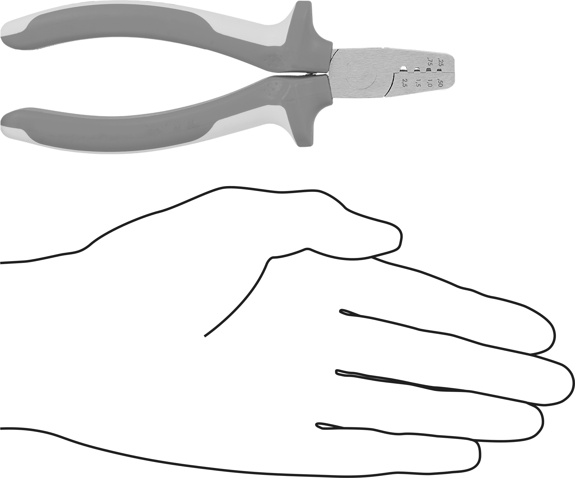 Elektriksel Yalıtımlı Tel Yüksük Sıkma Aleti