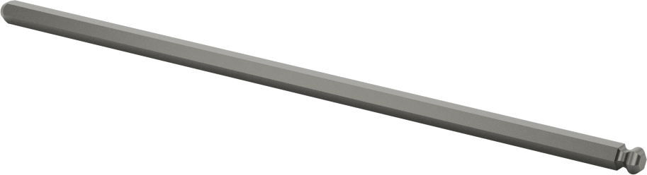 Bilyalı Uçlu Tornavida Mili, 9/64" Altıgen Ölçü, 4-13/16" Toplam Uzunluk — 9⁄64", Bilye, Mil