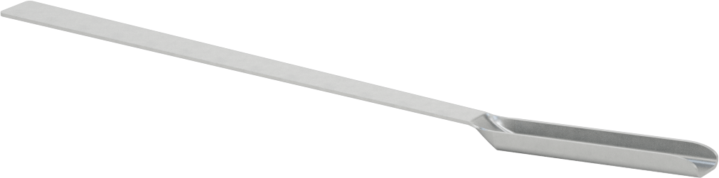 Çukur Uçlu Paslanmaz Çelik Laboratuvar Kaşığı, 1 ml Kapasite, 6-1/2" Uzunluk — 6 1⁄2", Paslanmaz Çelik, Sert