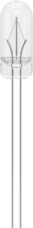 Tel Terminalli Minyatür Ampuller, Tel Terminali Tabanı, Akkor, 2.5V, 0.5W
