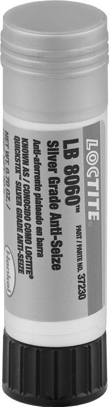 Kıskaç Önleyici Yağlayıcı, Paslanma ve Aşınmaya Dayanıklı, Loctite® lb. 8060, 0.71 oz. Çubuk — Çubuk, Alüminyum, Paslanmaz Çelik, Paslanm…
