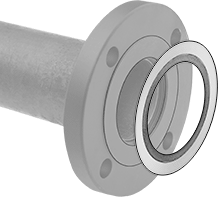 Gasket Shown with a Raised-Surface Pipe Flange