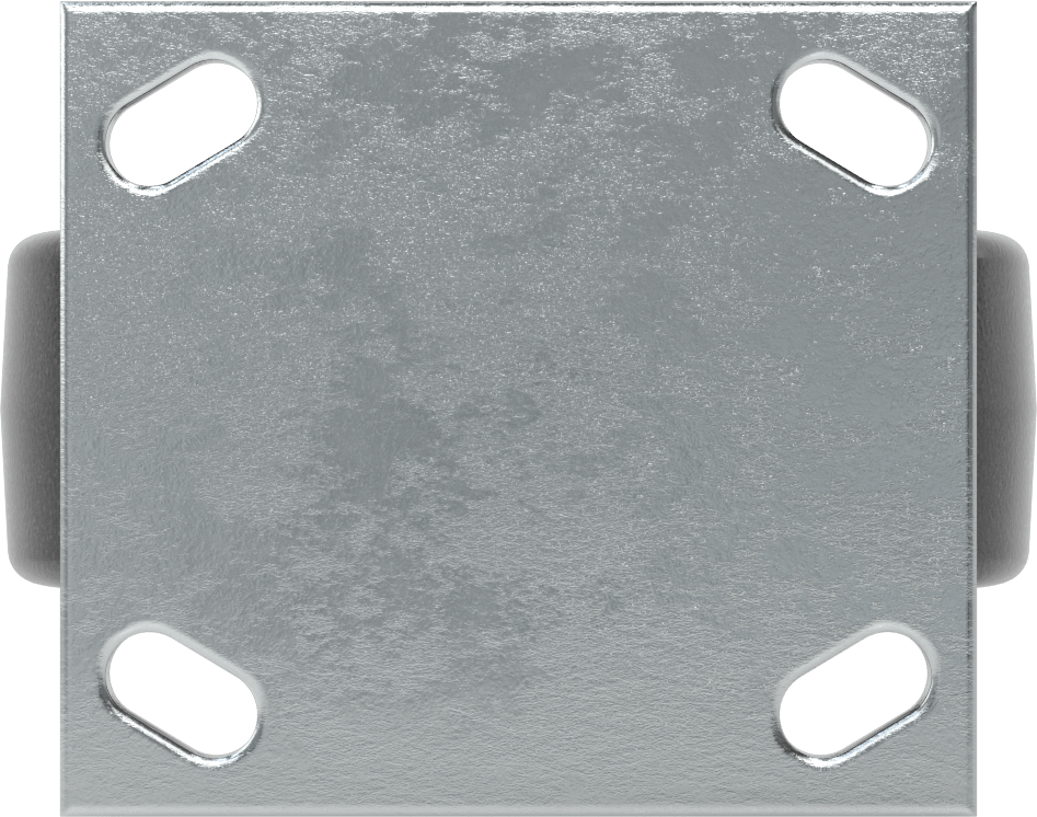 4-1/2" x 4" Plakalı Yüksek Kapasiteli Spartan Tekerlek, 6 inç Çapında Korumalı Rulmanlı Fenolik Tekerlekli Sabit