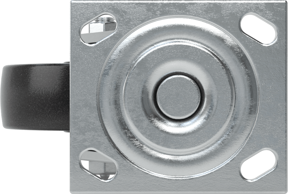 4-1/2" x 4" Montaj Plakalı Samson Tekerlek, 5" Çaplı Fenolik Tekerlekli Döner