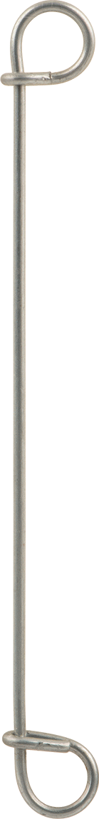 Çift Döngü Uçlu Bükümlü Bağ, Galvanizli 16 ölçü Çelik, 4" Uzunluk