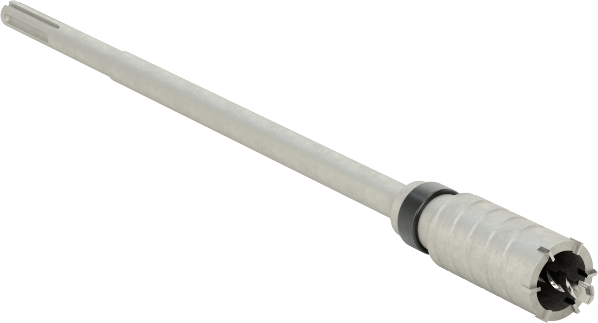 SDS-Max Şaftlı Karbür Uçlu Delik Matkabı, Duvar ve Beton için, 1-3/4" Boyut, 22" Toplam Uzunluk