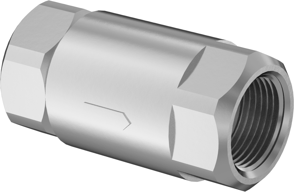316 Paslanmaz Çelik Çekvalf, 316 Paslanmaz Çelik Yaylı Bilyeli, 3/4 NPT Dişi — 316 Stainless Steel, Stainless Steel, Hava, Su, 400 psi @…