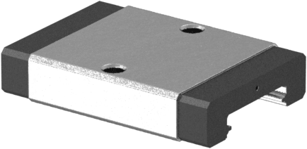 Paslanma ve Aşınmaya Dayanıklı Bilyalı Rulman Taşıyıcı, 10 mm Genişlikli Ray için, 6.5 mm Toplam Yükseklik
