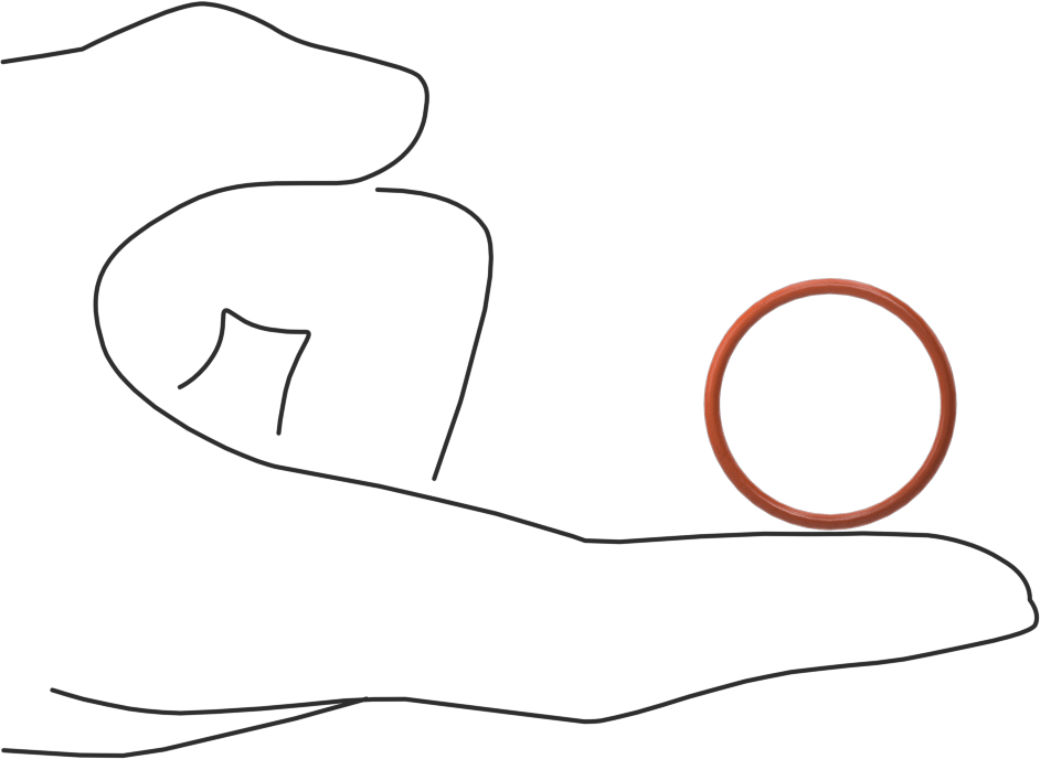 Yüksek Sıcaklık Silikon O-Ring, 1/16 Kesirli Genişlik, Dash Numarası 022
