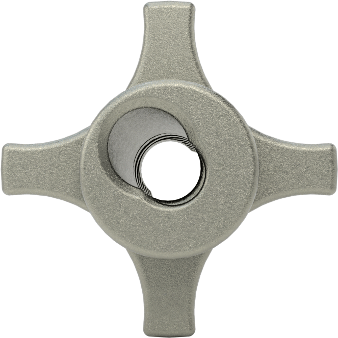 Quick-Lock Dişli Delikli Düğmeler, 1/4"-20 Dişli Delik