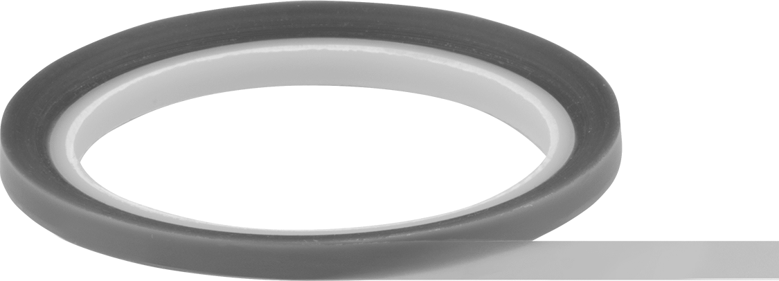 Teflon® PTFE ile Üretilmiş Ultra Düşük Sürtünmeli Bant, Silikon Yapıştırıcı, 1/4" Genişlik, 3 Fit Uzunluk