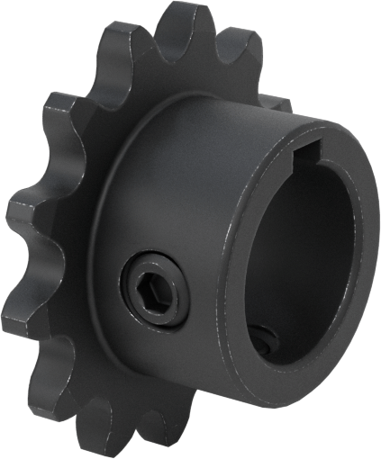 Çelik Tek Sıralı Dişli, ANSI 25 Makaralı Zincir ve 1/2" Mil Çapı için, 13 Diş