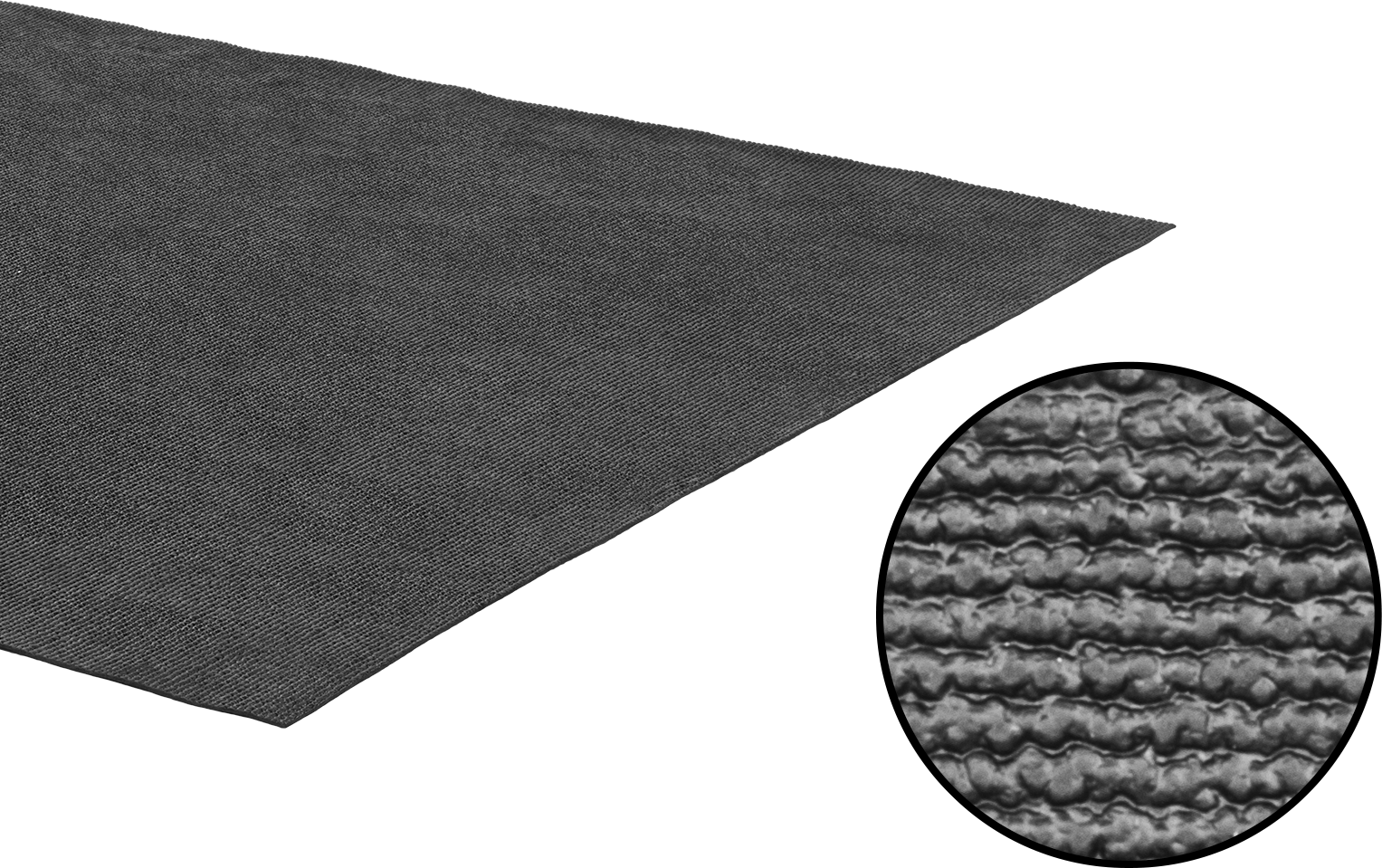 Çekiş Zemin Paspası, Dokulu, 36" Genişlik x 10 Fit Uzunluk x 3/32" Kalınlık