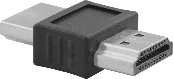 Standart HDMI Erkek x Standart HDMI Erkek Adaptör — Adaptör, Düz, Ses, Video