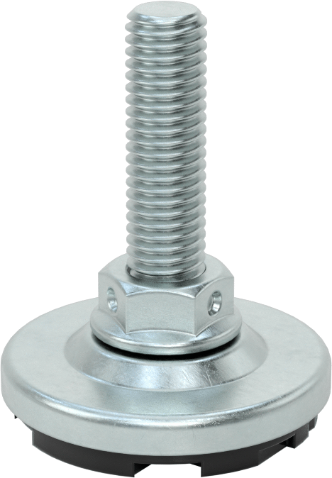 Titreşim Sönümleyici Sert Seviyeleme Montaj Parçası, 1/2"-13 Dişli Saplamalı, 75 lbs. Kapasite