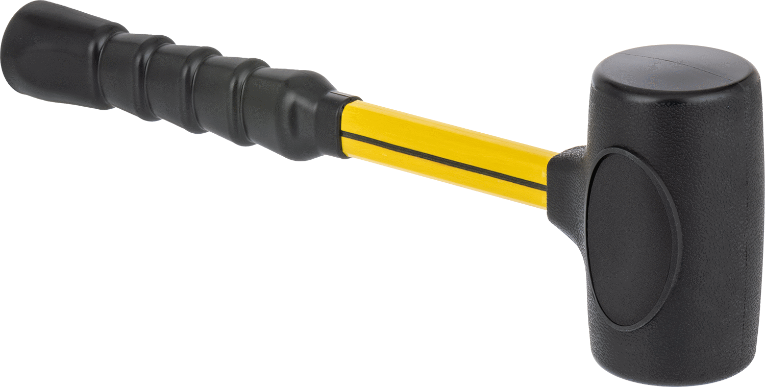 Dead Blow Tokmak, PVC Plastik Yüz, Fiberglas Sap, 2-3/4 lbs.