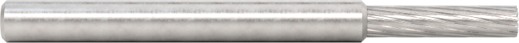 1/8" Çaplı Şaftlı Karbür Freze Ucu, Düz Kesici Silindir, Ticaret No. Sb-42, Tek Kesim