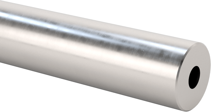 İçi Boş Doğrusal Hareket Mili, 1055 Karbon Çelik, 12 mm Çap, 1000 mm Uzunluk