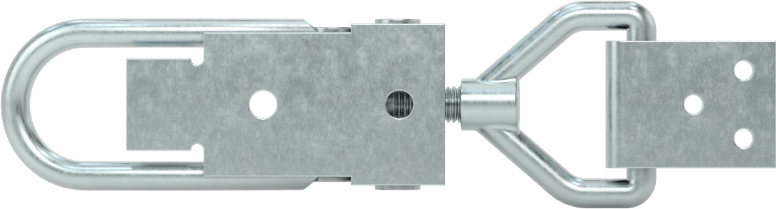 Ayarlanabilir Tutamaklı Çekme Mandalı, Galvanizli Çelik, 6-7/8" Uzunluk x 1-13/16" Genişlik