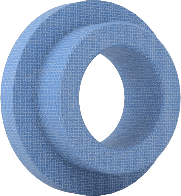 Kuru Çalışan PTFE Flanşlı Manşon Rulman, Polyester Kumaş Takviyeli, 12 mm Mil için, 8 mm Uzunluk